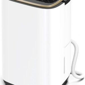 5000 Sq.Ft Dehumidifier for Basement with Drain Hose, Update 50 Pint Large Best Compressor Dehumidifiers for Home or Garage, Smart Humidity Control, 24H Timer & Child Lock, Ideal for Large Rooms